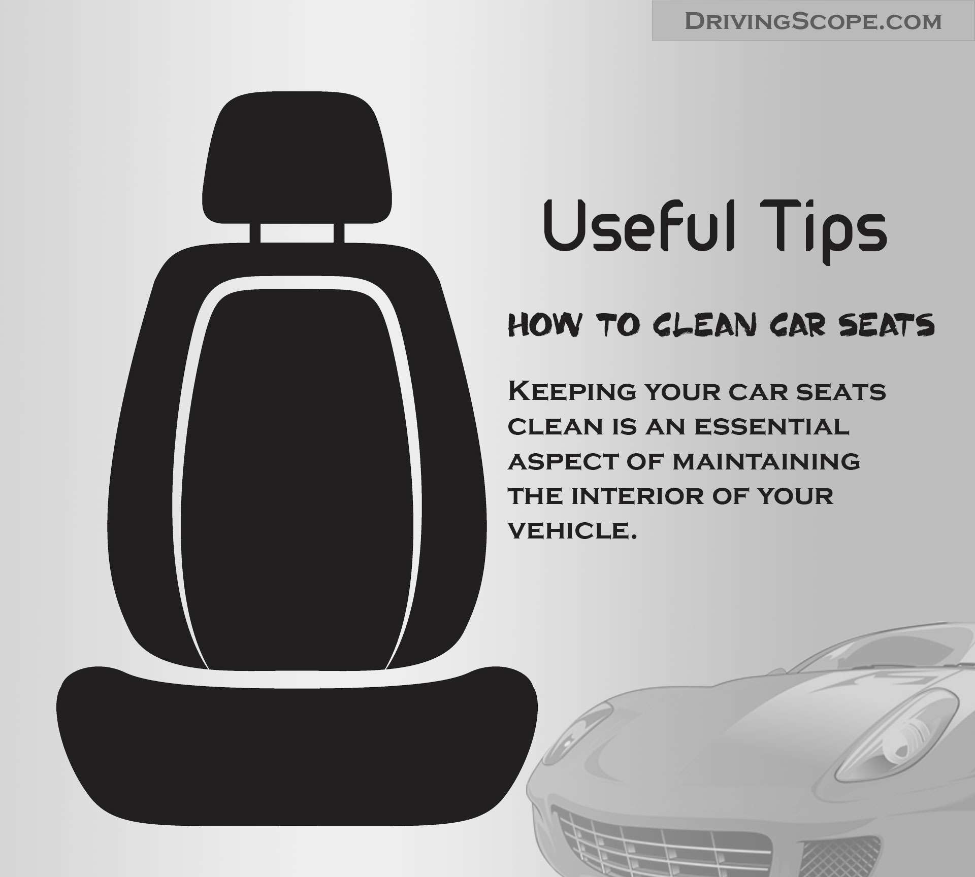 How to clean car seats