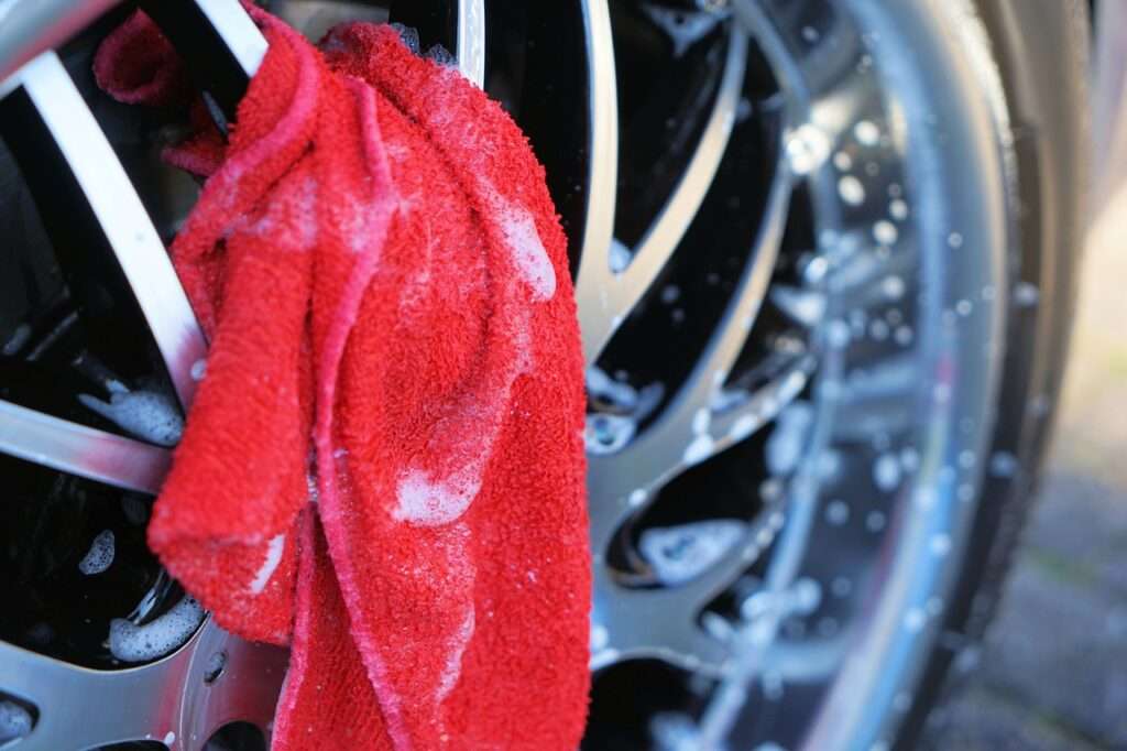 cleaning tires - wheel and tire cleaner