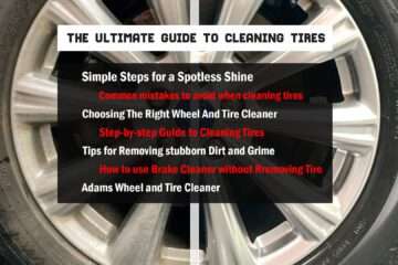 cleaning tires - wheel and tire cleaner