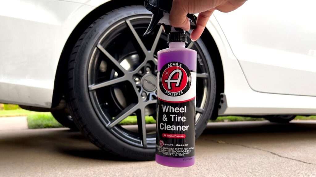 cleaning tires - wheel and tire cleaner